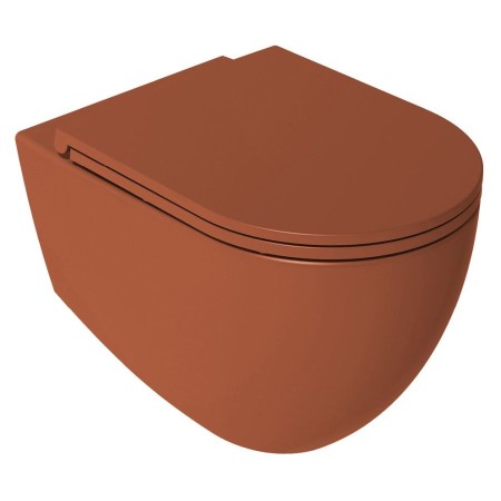 Isvea Infinity miska wc wisząca Rimless 365x53cm terracotta 10NF02004-2U