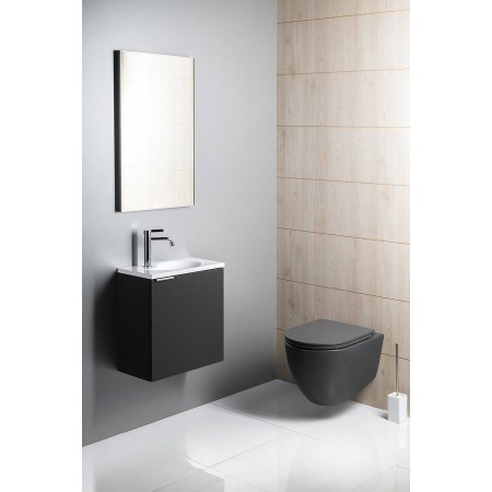 Isvea Infinity miska wc wisząca Rimless 365x53cm antracyt 10NF02004-2C