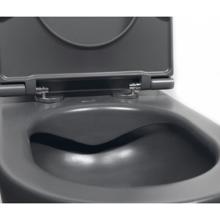 Isvea Infinity miska wc wisząca Rimless 365x53cm antracyt 10NF02004-2C