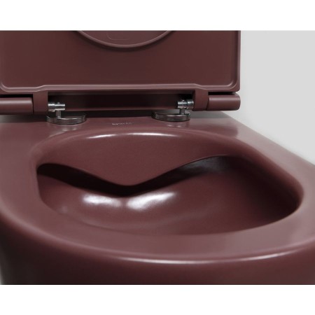 Isvea Infinity miska wc wisząca Rimless 365x53cm maroon red mat 10NF02004-2R