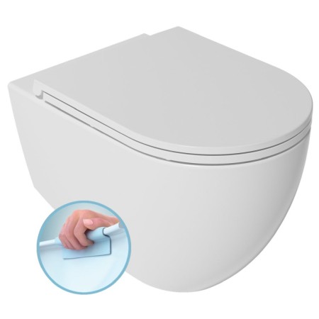 Isvea Infinity miska wc wisząca Rimless 365x53cm biały 10NF02004
