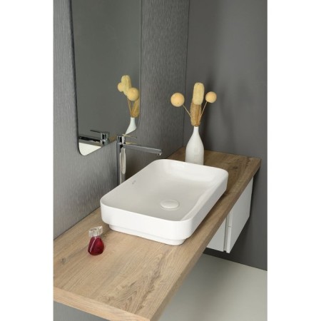 Isvea SOTT AQUA Umywalka ceramiczna 60x38cm biała 10SQ50060