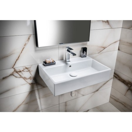 Isvea PURITY umywalka ceramiczna 60x42cm biała 10PL50060