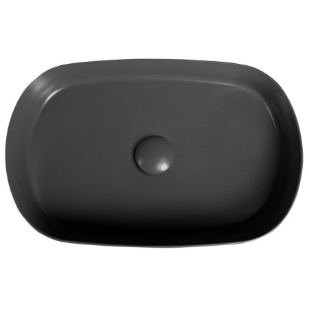 Isvea INFINITY OVAL umywalka ceramiczna nablatowa 55x36cm antracyt 10NF65055-2C
