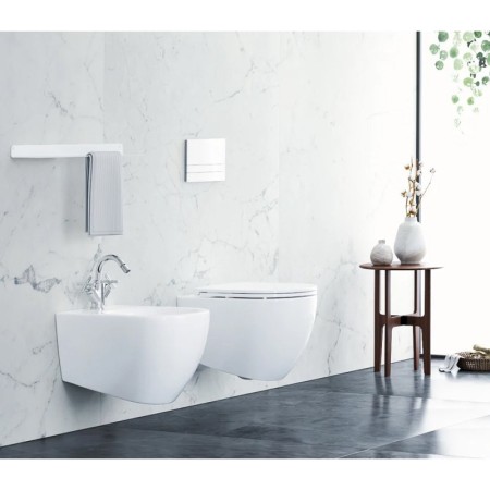 Isvea INFINITY bidet wiszący 36.5x53cm biały 10NF41001