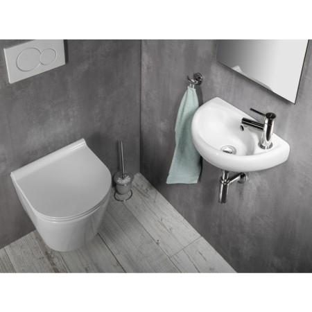 CREAVIT OVAL umywalka ceramiczna 39x23cm biała TP040
