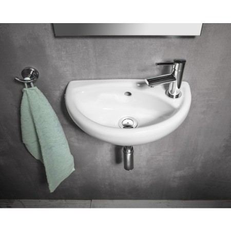 CREAVIT OVAL umywalka ceramiczna 39x23cm biała TP040