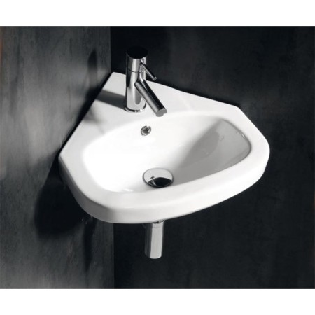CREAVIT VITROYA umywalka narożna 46x46cm biała VT145