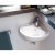 Aqualine LUIGI umywalka ceramiczna narożna 34x34cm biały FS161