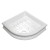 Kerasan RETRO brodzik prysznicowy ceramiczny półokrągły 90x90x20cm R550 biały 133901