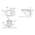 Kerasan WALDORF bidet wiszący 37x55cm czarny mat 4125K7