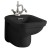 Kerasan WALDORF bidet wiszący 37x55cm czarny mat 4125K7