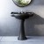 Kerasan RETRO umywalka ceramiczna 69x52cm z 3 otworami na baterię czarny mat 104631-3