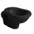Kerasan RETRO bidet wiszący 38x52cm czarny mat 102631