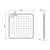NOFER Brodzik 800x30x800 mm stal nierdzewna mat 13052.80.S