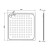 NOFER Brodzik 900x30x900 mm stal nierdzewna mat 13052.90.S