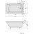 Polysan LILY SLIM wanna prostokątna 120x70x39cm biała 25111S