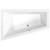Polysan TRIANGL L wanna asymetryczna 180x120x50cm biały 19611
