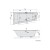 Polysan ANDRA L wanna asymetryczna 170x90x45cm szary 81111.30
