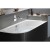 Polysan VIVA R MONOLITH wanna przyścienna 180x75x60cm biały/czarny 72129MB