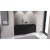 Polysan TIGRA L wanna asymetryczna 170x80x46cm lewa czarny mat 90111.21