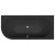 Polysan VIVA R wanna asymetryczna 175x80x47cm czarny mat 78119.21