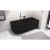 Polysan VIVA R wanna asymetryczna 175x80x47cm czarny mat 78119.21