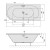 Polysan VIVA R wanna asymetryczna 175x80x47cm biała mat 78119.11