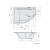 Polysan TANDEM L wanna asymetryczna 170x130x50cm biała 96611