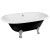 Polysan REGATA wanna wolnostojąca 175x85x61cm nogi chrom mat czarno/biała 10251