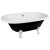 Polysan REGATA wanna wolnostojąca 175x85x61cm nogi białe czarno/biała 10261