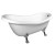 Polysan RETRO wanna wolnostojąca 147x69.5x67.5cm nogi chrom mat biała 85316
