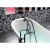 Polysan RETRO wanna wolnostojąca 147x69.5x67.5cm nogi chrom mat czarno/biała (RAL9005) 85326