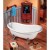 Polysan RETRO wanna wolnostojąca 167.5x76x71cm nogi chrom mat biała 42122