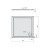 Polysan AURA brodzik kompozytowy 80x80cm biały 42511