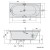 Polysan Astra B wanna z hydromasażem 165x75x48cm Attraction Hydro chrom 32611.3010