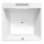 Polysan Came wanna z hydromasażem 175x175x50cm Attraction Hydro chrom 23611.3010
