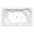 Polysan Duo wanna z hydromasażem 200x120x45cm Highline Hydro chrom 16111.5010