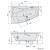 Polysan Evia L wanna z hydromasażem 170x100x47cm Highline Hydro chrom 21611.5010