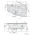 Polysan Evia R wanna z hydromasażem 160x100x47cm Highline Hydro-Air chrom 12611.6010