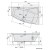 Polysan Evia R wanna z hydromasażem 170x100x47cm Active Hydro chrom 22611.1010