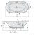 Polysan Io wanna z hydromasażem 180x85x49cm Highline Hydro-Air chrom 16611.6010