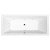 Polysan Krysta wanna z hydromasażem 180x70x39cm Highline Hydro chrom 72906.5010