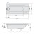 Polysan EBRO SLIM wanna prostokątna 170x75x39cm biała 26711S