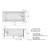 Polysan Lily wanna z hydromasażem 150x70x39cm Attraction Hydro-Air chrom 72273.4010