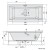 Polysan Marlene wanna z hydromasażem 180x80x48cm Highline Hydro-Air chrom 72034.6010