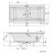 Polysan Marlene wanna z hydromasażem 200x90x48cm Attraction Hydro-Air chrom 78731.4010