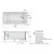 Polysan Noemi wanna z hydromasażem 150x80x39cm Highline Hydro-Air chrom 71727.6010