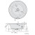 Polysan Oblo wanna z hydromasażem 165x48cm Highline Hydro chrom 72840.5010