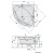 Polysan Rosana wanna z hydromasażem 150x150x49cm Highline Hydro chrom 63119.5010